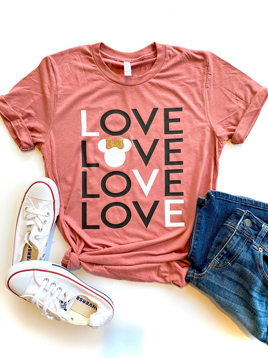LOVE - Minnie - WHITE & BLACK