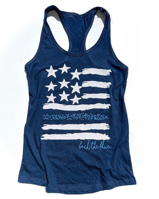 LEOPARD Thin Blue Line Flag
