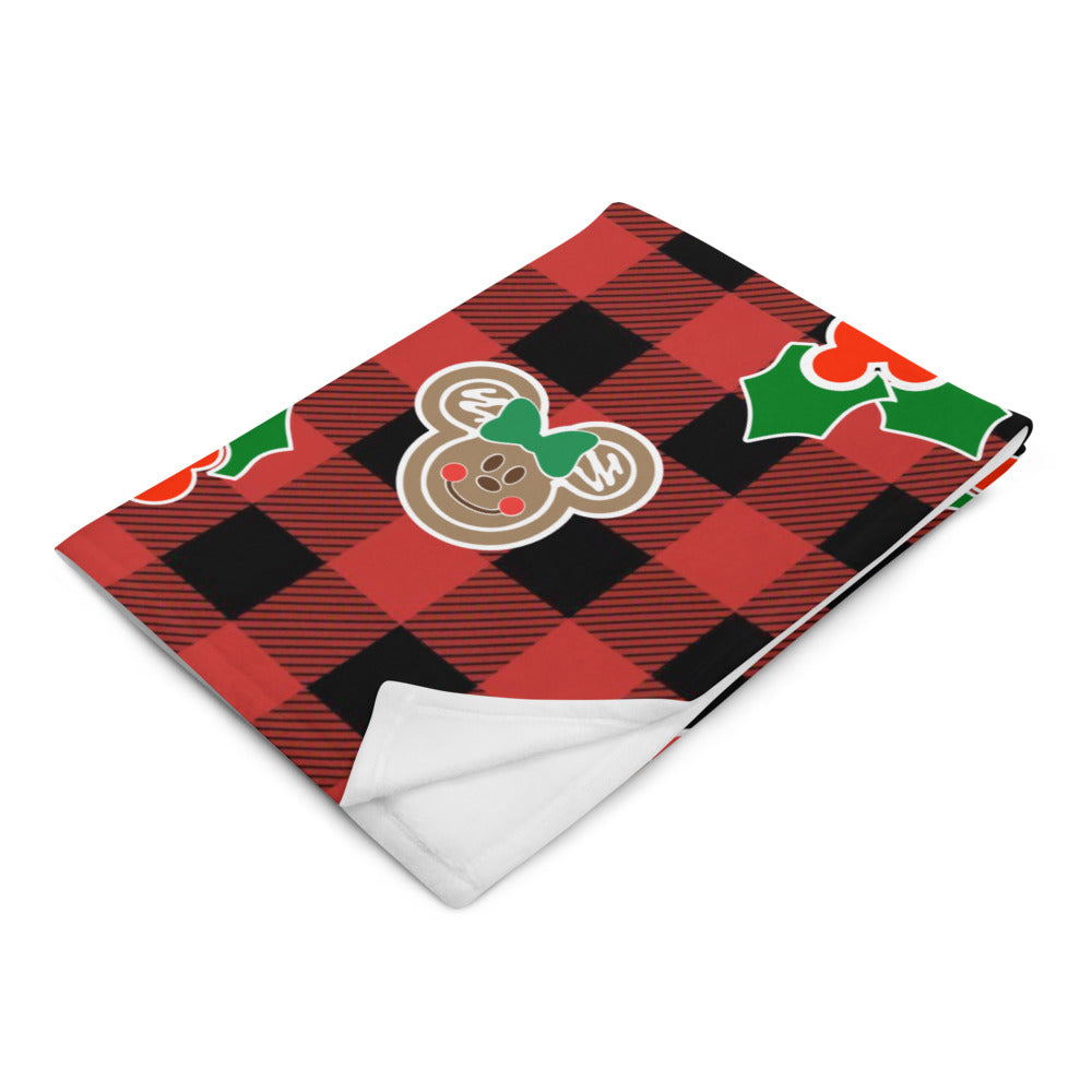 Holly Mouse - Buffalo Plaid Blanket