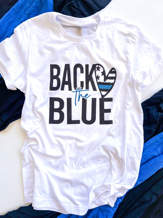 Back the Blue - heart
