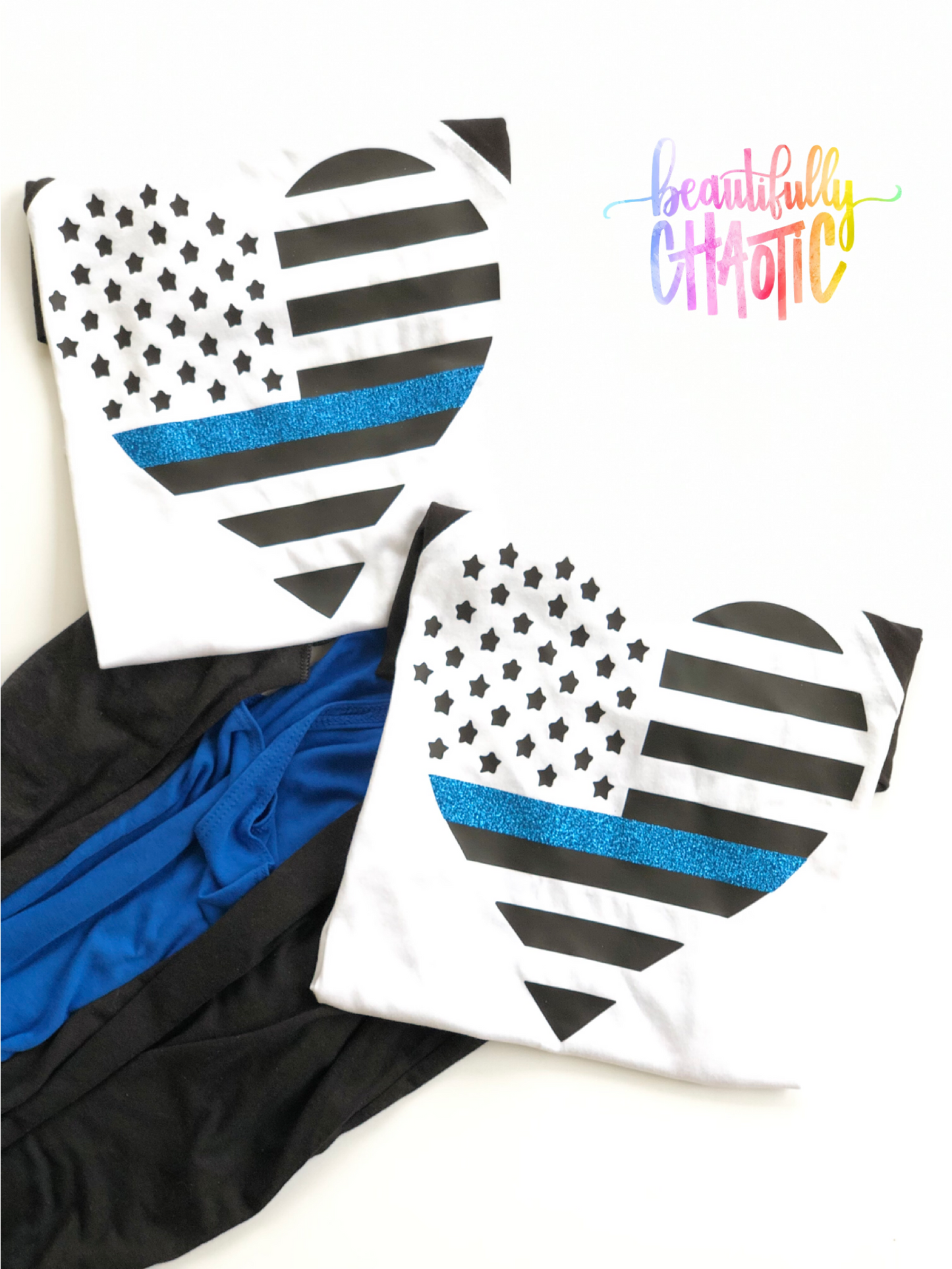 Thin blue line heart - KIDS