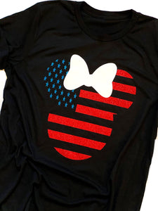 American Flag Minnie/Mickey Mouse