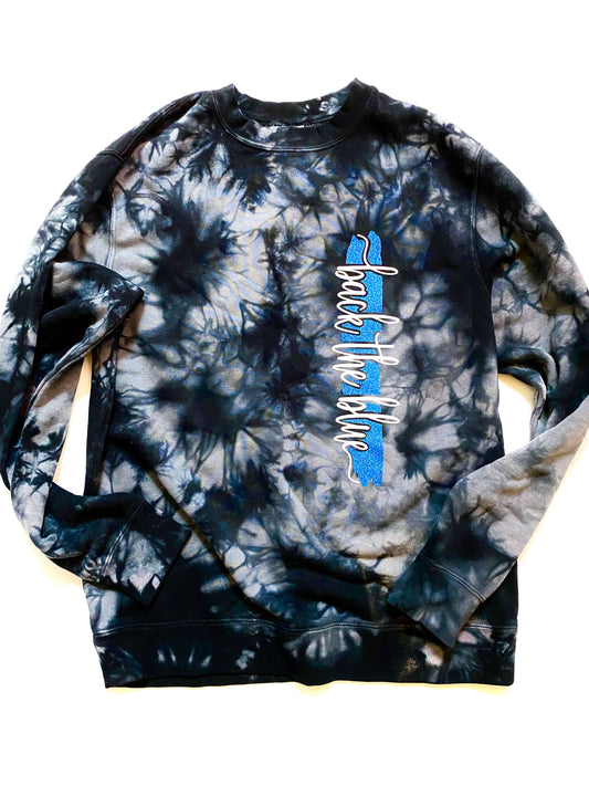 Back the blue cursive line - TOP