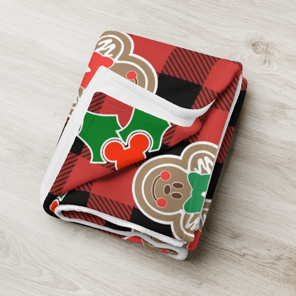 Holly Mouse - Buffalo Plaid Blanket