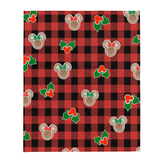 Holly Mouse - Buffalo Plaid Blanket
